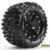 L-T3202B | Louise 2.8" MT-Pioneer Tyres On Black Rims - Glued Wheels 2Pcs