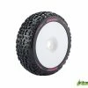 L-T3108SW | Louise 3.3" B-Mazinger Tyres On White Dished Rims - Glued Wheels 2Pcs