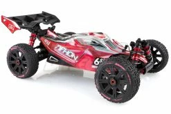 L-T3109B | Louise 3.3" B-Mazinger Tyres On Black 7 Spoke Rims - Glued Wheels 2Pcs