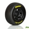 L-T3145SBTF | Louise 2.2/3.0" Maglev Tyres On Black Rims - Glued Wheels 2Pcs
