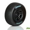 L-T3147SBTF | Louise 2.2/3.0" Turbo Tyres On Black Rims - Glued Wheels 2Pcs