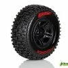 L-T3148SBTF | Louise 2.2/3.0" Pioneer Tyres On Black Rims - Glued Wheels 2Pcs