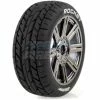 L-T3190BC | Louise 3.3" B-Rocket Tyres On Black Chrome 8 Spoke Rims - Glued Wheels 2Pcs