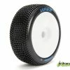 L-T3194SW | Louise 3.3" B-Viper Soft Tyres On White Dish Rims - Glued Wheels 2Pcs
