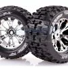 L-T3202C | Louise 2.8" MT-Pioneer Tyres On (0 Offset) Chrome Rims - Glued Wheels 2Pcs