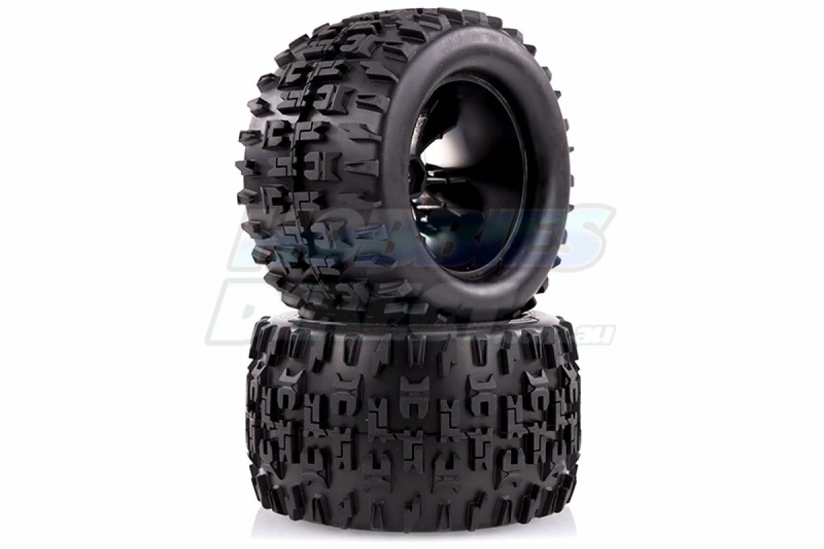 L-T3202C | Louise 2.8" MT-Pioneer Tyres On (0 Offset) Chrome Rims - Glued Wheels 2Pcs - Image 3