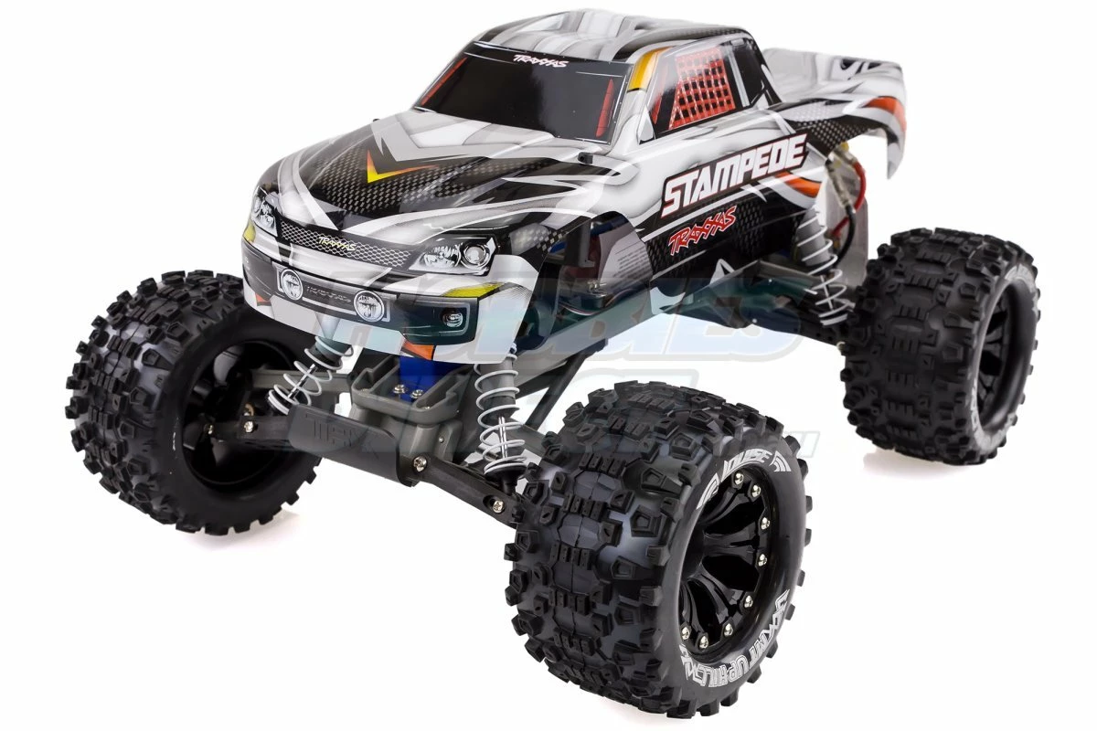 L-T3204BH | Louise 2.8" MT-Uphill Tyres On Black Spoke Rims - Glued Truck Wheels W/ Foam 2Pcs - Image 4