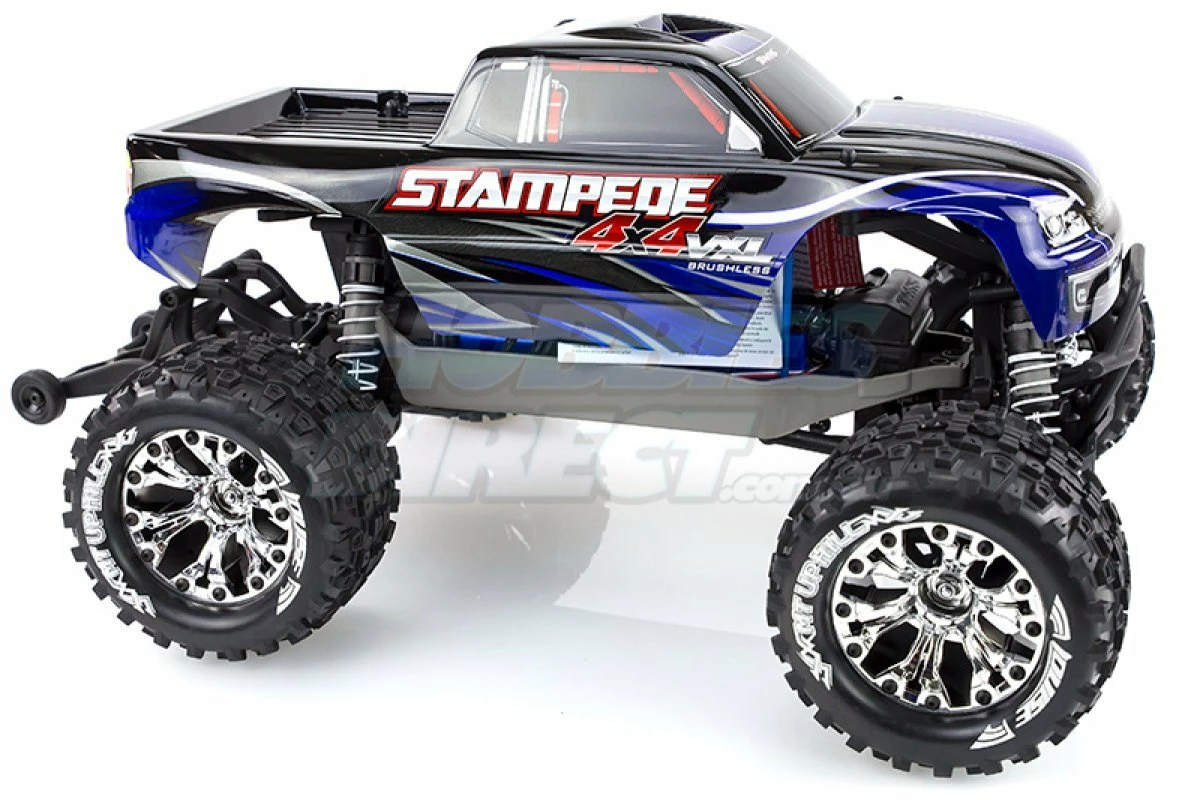 L-T3204CH | Louise 2.8" MT-Uphill Tyres On Chrome Spoke Rims - Glued Truck Wheels W/ Foam 2Pcs - Image 5