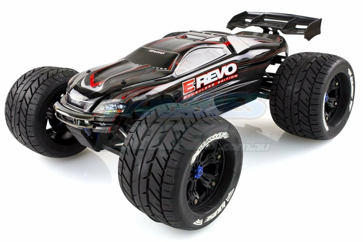 L-T3217B | Louise 3.8" MT-Rocket Tyres On Black Rims - Glued Wheels 2Pcs - Image 3