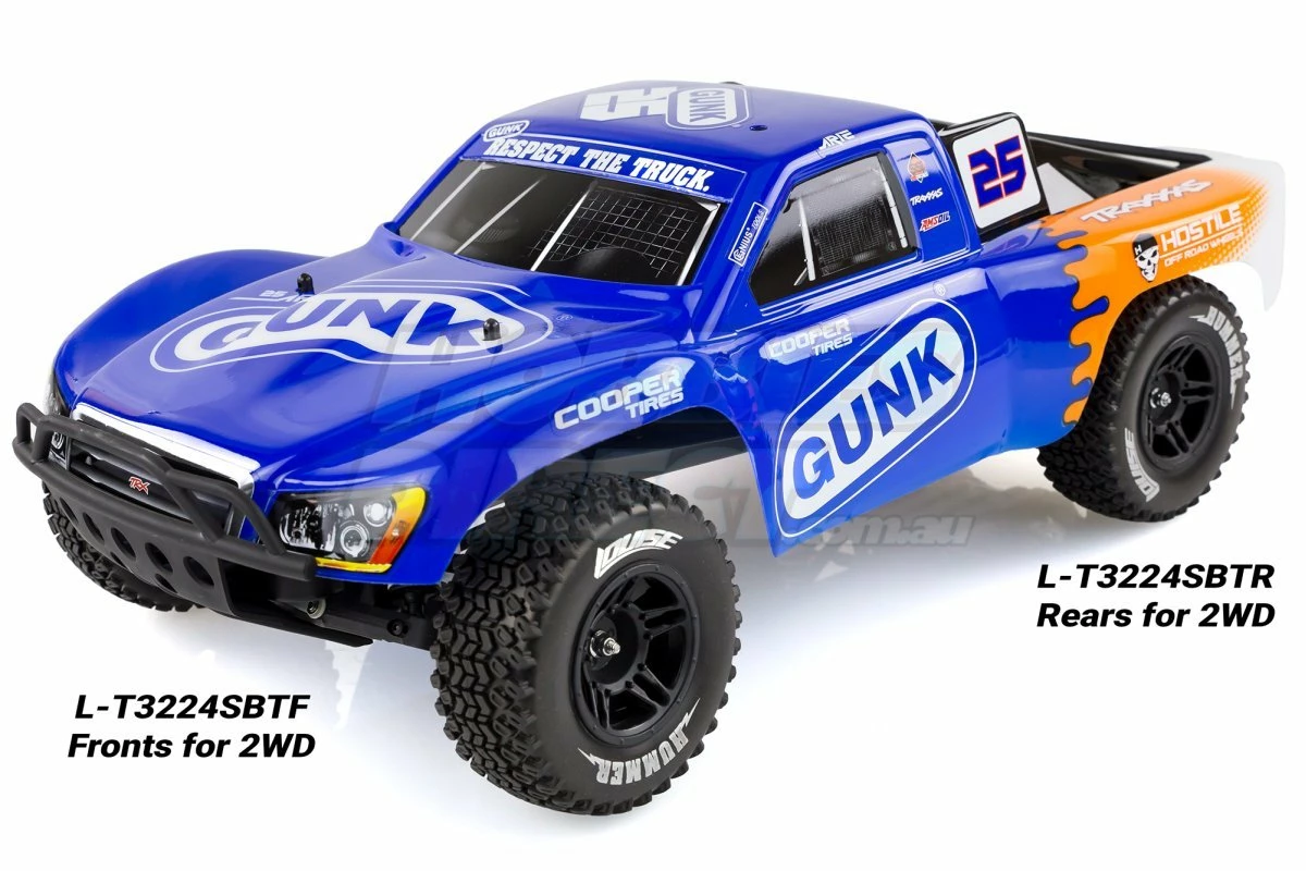 L-T3224SBTF | Louise 2.2/3.0" SC-Hummer Tyres On Black Rims - Glued Wheels 2Pcs - Image 2