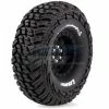 L-T3230VB | Louise 1.9" CR Griffin Tyres On Black 9 Spoke Rims - Glued Wheels 2Pcs