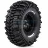 L-T3231VB | Louise 1.9" CR Champ Tyres On Black 9 Spoke Rims - Glued Wheels 2Pcs