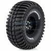 L-T3232VB | Louise 1.9" CR Ardent Tyres On Black 9 Spoke Rims - Glued Wheels 2Pcs