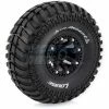 L-T3237VB | Louise 2.2" CR Ardent Tyres On Black 8 Spoke Rims - Glued Wheels 2Pcs