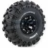 L-T3238VB | Louise 2.2" CR Rowdy Tyres On Black 8 Spoke Rims - Glued Wheels 2Pcs