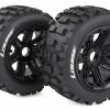 L-T3244B | Louise 4.7/5.5" Baja 5B Rear B-ulldoze Tyres On Black Spoke Rims - Beadlocked Wheels 2Pcs