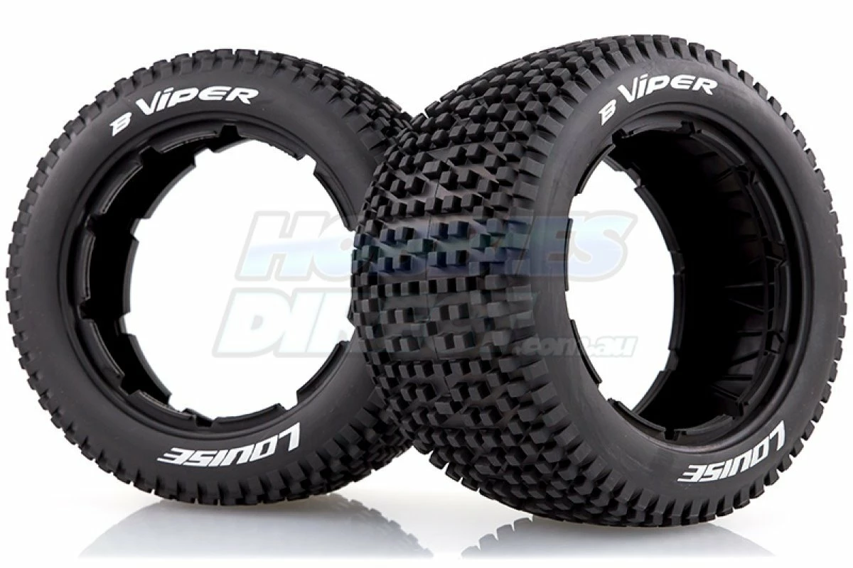 L-T3245I | Louise 4.7/5.5" Baja 5B Rear B-Viper Tyres 2Pcs W/ Foams