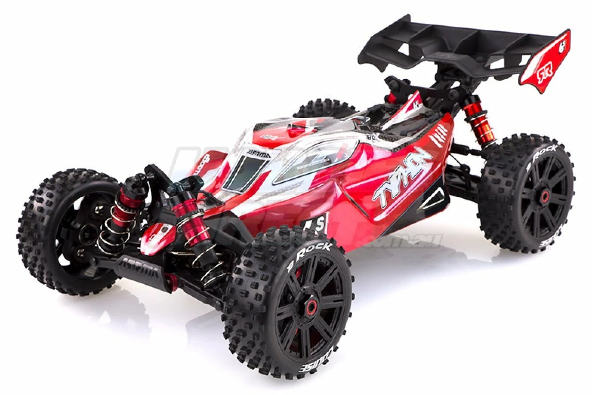 L-T3270B | Louise 3.3" B-Rock Tyres On Black Spoke Rims - Glued Buggy Wheels W/ Foam 2Pcs - Image 4