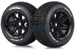 L-T3289B | Louise 4.7/5.5" ST-Viper Tyres On Black Spoke Rims - Beadlocked Wheels 2Pcs
