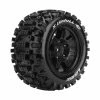 L-T3297BM | Louise 5.5" X-Uphill Sport MFT Tyres On 7 Spoke Black Rims - Glued Wheels 2Pcs