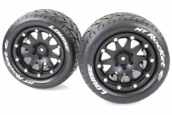 L-T3307SB | Louise 3.3" MT-Rocket MFT Tyres On Black Rims - Beadlocked Wheels 2Pcs