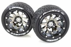 L-T3311SBC | Louise 3.3" ST-Rocket MFT Tyres On Black Chrome Rims - Beadlocked Wheels 2Pcs