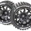 L-T3312SB | Louise 3.3" ST-Pioneer MFT Tyres On Black Rims - Beadlocked Wheels 2Pcs