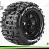 L-T3321BH | Louise 3.8" MT-Pioneer MFT Tyres On (1/2 Offset) Black Rims - Glued Wheels 2Pcs