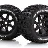 L-T3321B | Louise 3.8" MT-Pioneer MFT Tyres On (0 Offset) Black Rims - Glued Wheels 2Pcs