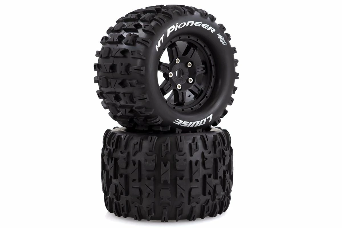 L-T3321B | Louise 3.8" MT-Pioneer MFT Tyres On (0 Offset) Black Rims - Glued Wheels 2Pcs - Image 3