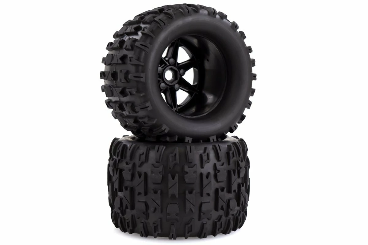 L-T3321B | Louise 3.8" MT-Pioneer MFT Tyres On (0 Offset) Black Rims - Glued Wheels 2Pcs - Image 4