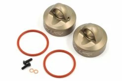 TLR353003 | TLR Gunmetal Aluminium Shock Caps W/ O-Rings 2Pcs